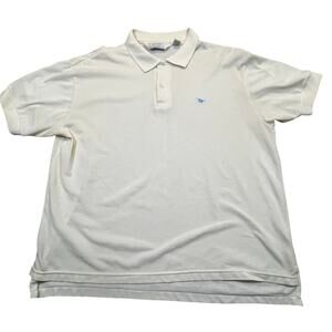 Vintage Sears‎ Men Polo Yellow  Men’s XL Unicorn Logo Short Sleeve Golf Shirt